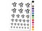 Knee Pain Bones Joint Anatomy Body Part Temporary Tattoo Water Resistant Fake Body Art Set Collection